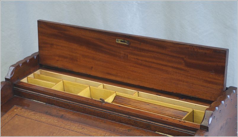 4027 Antique Walnut Arts & Crafts Davenport Desk (10)